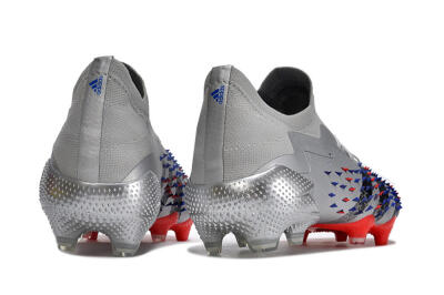 Adidas Predator Freak.1 FG Low-Tops Football Boots - Silver/Blue/Red/Black