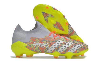 Adidas Predator Freak.1 FG Low-Tops Football Boots - Grey/White/Orange/Green