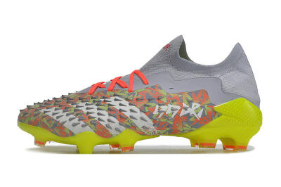 Adidas Predator Freak.1 FG Low-Tops Football Boots - Grey/White/Orange/Green