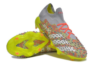Adidas Predator Freak.1 FG Low-Tops Football Boots - Grey/White/Orange/Green