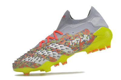 Adidas Predator Freak.1 FG Low-Tops Football Boots - Grey/White/Orange/Green