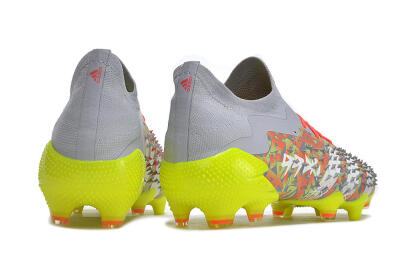 Adidas Predator Freak.1 FG Low-Tops Football Boots - Grey/White/Orange/Green