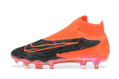 Nike Phantom GX Elite FG High-Tops Football Boots - Orange/Black/Grey