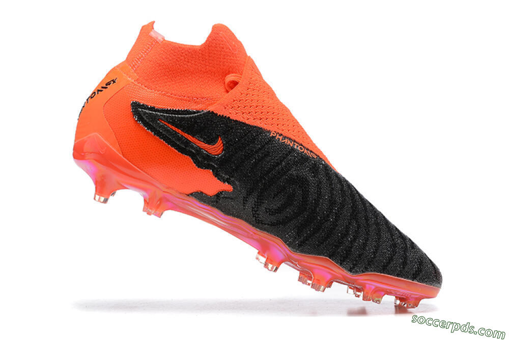 Nike Phantom GX Elite FG High-Tops Football Boots - Orange/Black/Grey 7