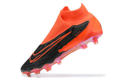 Nike Phantom GX Elite FG High-Tops Football Boots - Orange/Black/Grey