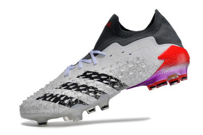 Adidas Predator Freak.1 FG Low-Tops Football Boots - White/Black/Grey/Red