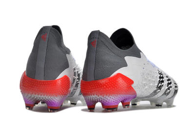 Adidas Predator Freak.1 FG Low-Tops Football Boots - White/Black/Grey/Red