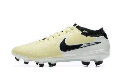 Nike Tiempo Legend 10 Elite FG Low-Tops Football Boots - Beige/White/Black