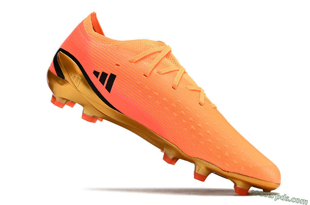 Adidas X Speedportal .1 2022 World Cup Boots FG Low-Tops Football Boots - Orange/Black/Gold 7