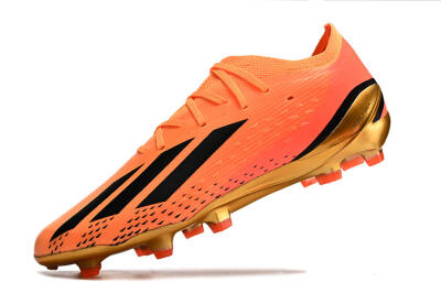 Adidas X Speedportal .1 2022 World Cup Boots FG Low-Tops Football Boots - Orange/Black/Gold