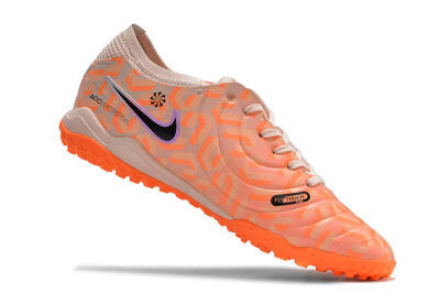 Nike Tiempo Legend 10 Elite TF Low-Tops Football Shoes - Orange/White/Black