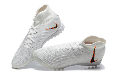 Nike Phantom GX DF Elite TF High-Tops Football Shoes - White/Black/Orange