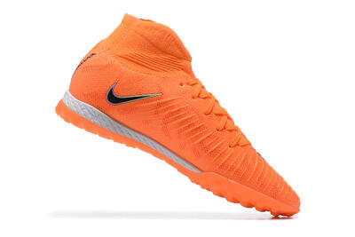 Nike Phantom GX DF Elite TF High-Tops Football Shoes - Orange/Silver/Black