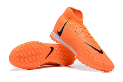 Nike Phantom GX DF Elite TF High-Tops Football Shoes - Orange/Silver/Black