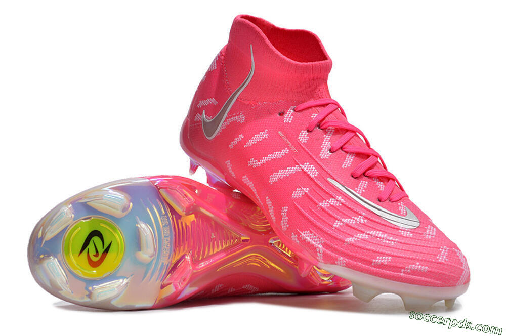 Nike Phantom Luna Elite FG High-Tops Football Boots - Red/Silver/White 3