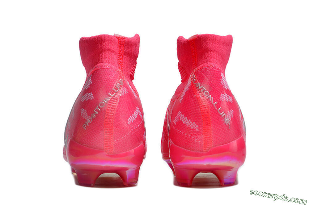 Nike Phantom Luna Elite FG High-Tops Football Boots - Red/Silver/White 5
