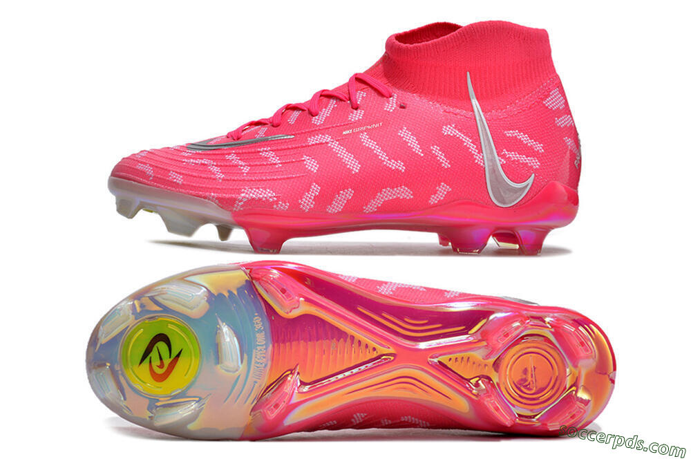 Nike Phantom Luna Elite FG High-Tops Football Boots - Red/Silver/White 0
