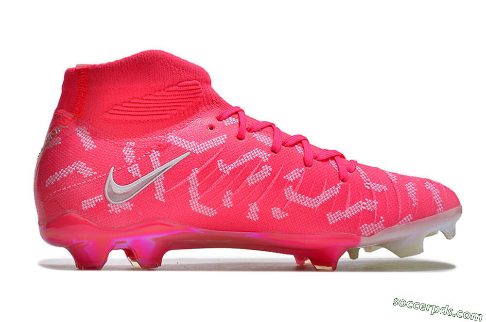 Nike Phantom Luna Elite FG High-Tops Football Boots - Red/Silver/White 7