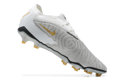Nike Phantom GX Elite FG Low-Tops Football Boots - Grey/White/Gold