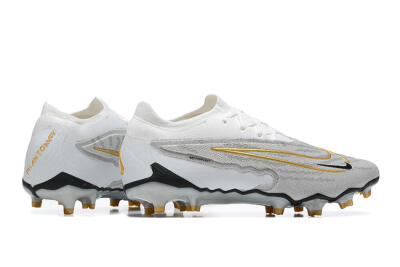Nike Phantom GX Elite FG Low-Tops Football Boots - Grey/White/Gold