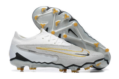 Nike Phantom GX Elite FG Low-Tops Football Boots - Grey/White/Gold