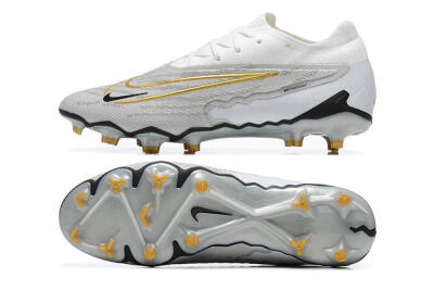 Nike Phantom GX Elite FG Low-Tops Football Boots - Grey/White/Gold
