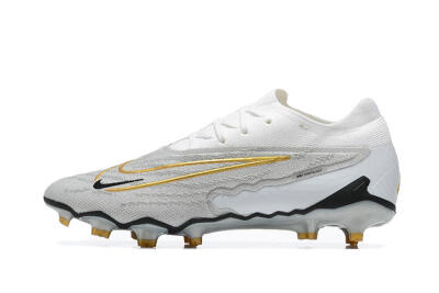 Nike Phantom GX Elite FG Low-Tops Football Boots - Grey/White/Gold