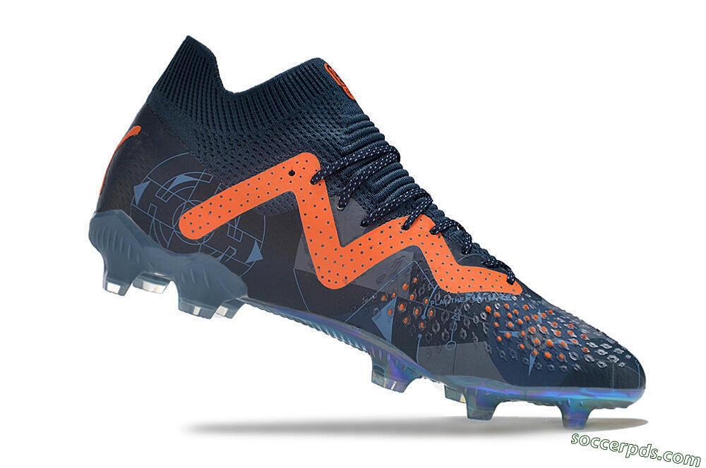 Puma Future Ultimate DNA FG Low-Tops Football Boots - Blue/Orange 4