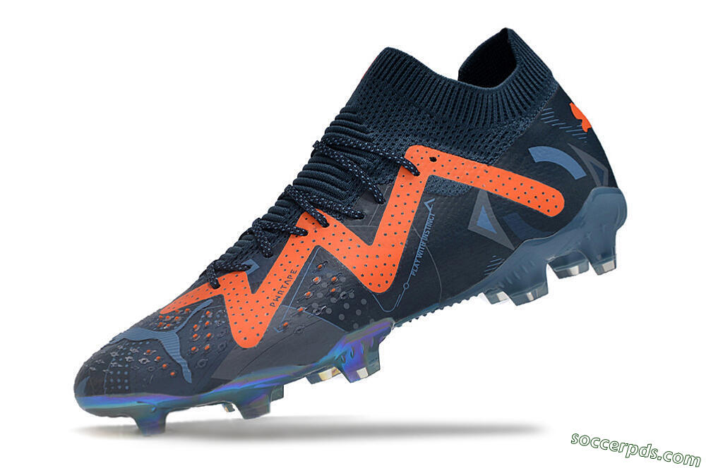 Puma Future Ultimate DNA FG Low-Tops Football Boots - Blue/Orange 5