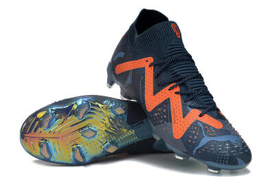 Puma Future Ultimate DNA FG Low-Tops Football Boots - Blue/Orange