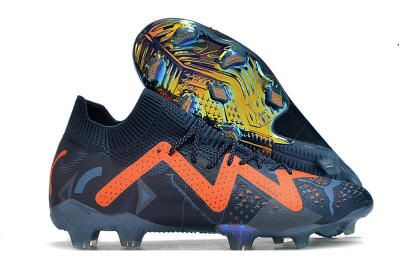 Puma Future Ultimate DNA FG Low-Tops Football Boots - Blue/Orange
