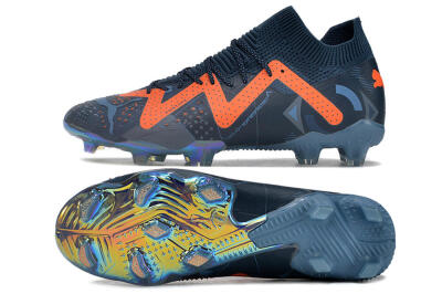 Puma Future Ultimate DNA FG Low-Tops Football Boots - Blue/Orange