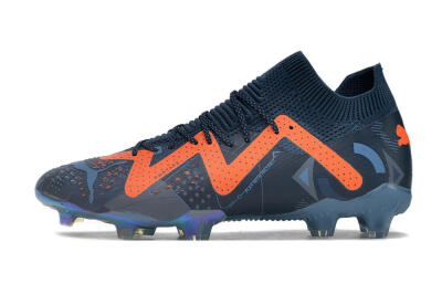 Puma Future Ultimate DNA FG Low-Tops Football Boots - Blue/Orange