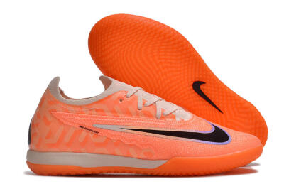 Nike Phantom GX Elite IC Low-Tops Football Shoes - Orange/Black/Purple