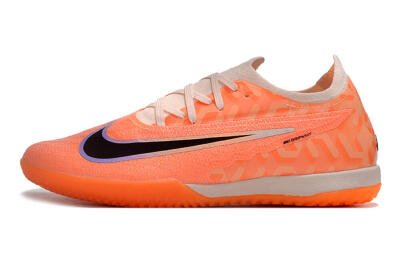 Nike Phantom GX Elite IC Low-Tops Football Shoes - Orange/Black/Purple