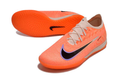 Nike Phantom GX Elite IC Low-Tops Football Shoes - Orange/Black/Purple