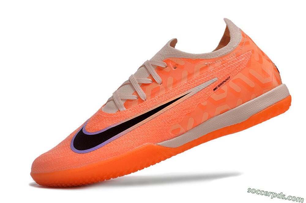 Nike Phantom GX Elite IC Low-Tops Football Shoes - Orange/Black/Purple 5
