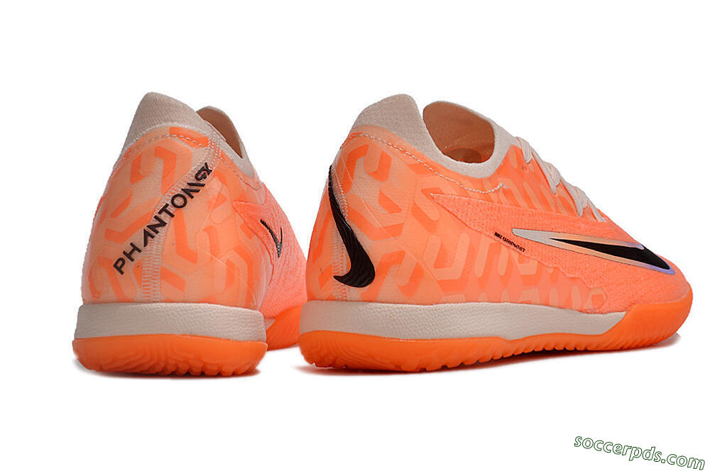 Nike Phantom GX Elite IC Low-Tops Football Shoes - Orange/Black/Purple 6