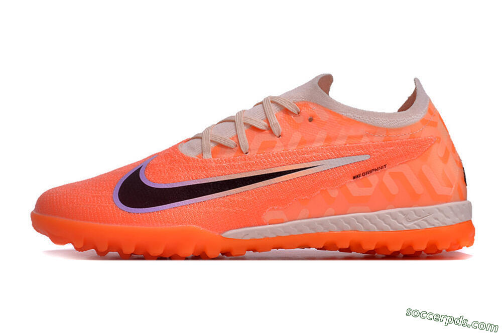 Nike Phantom GX Elite TF Low-Tops Football Shoes - Orange/Black/Purple 2
