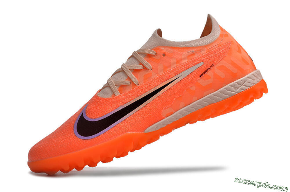Nike Phantom GX Elite TF Low-Tops Football Shoes - Orange/Black/Purple 5