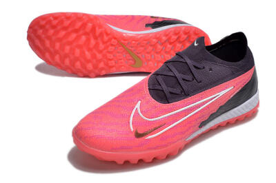 Nike Phantom GX Elite TF Low-Tops Football Shoes - Pink/White/Black