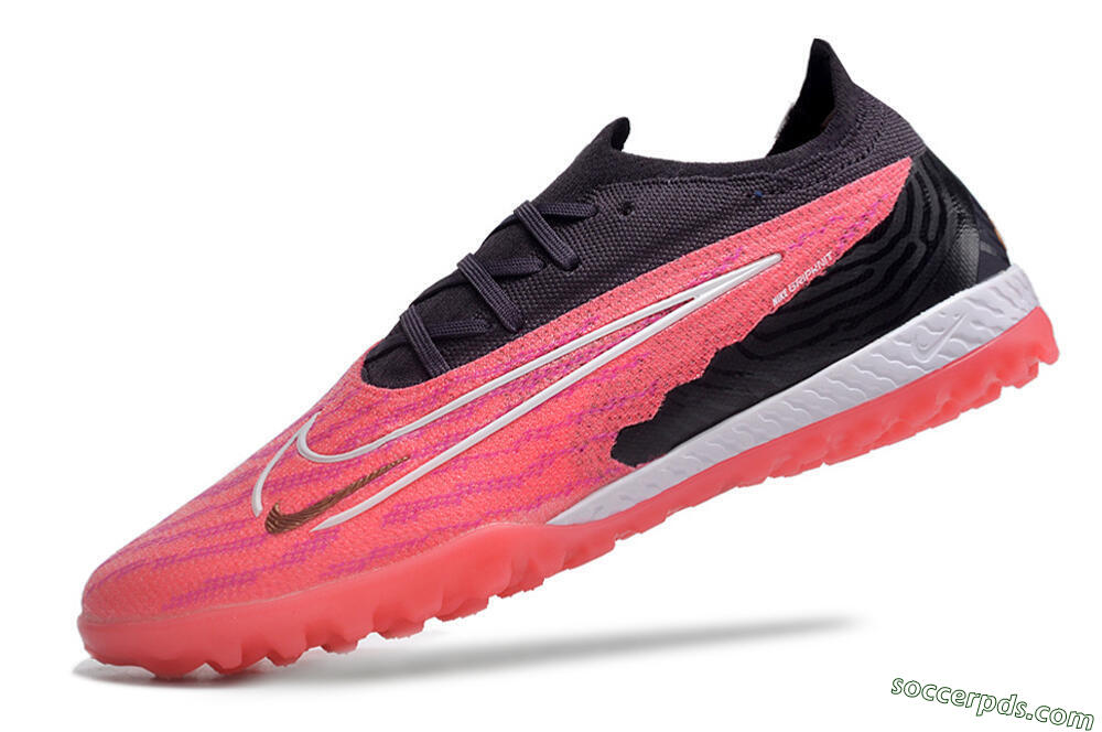 Nike Phantom GX Elite TF Low-Tops Football Shoes - Pink/White/Black 5