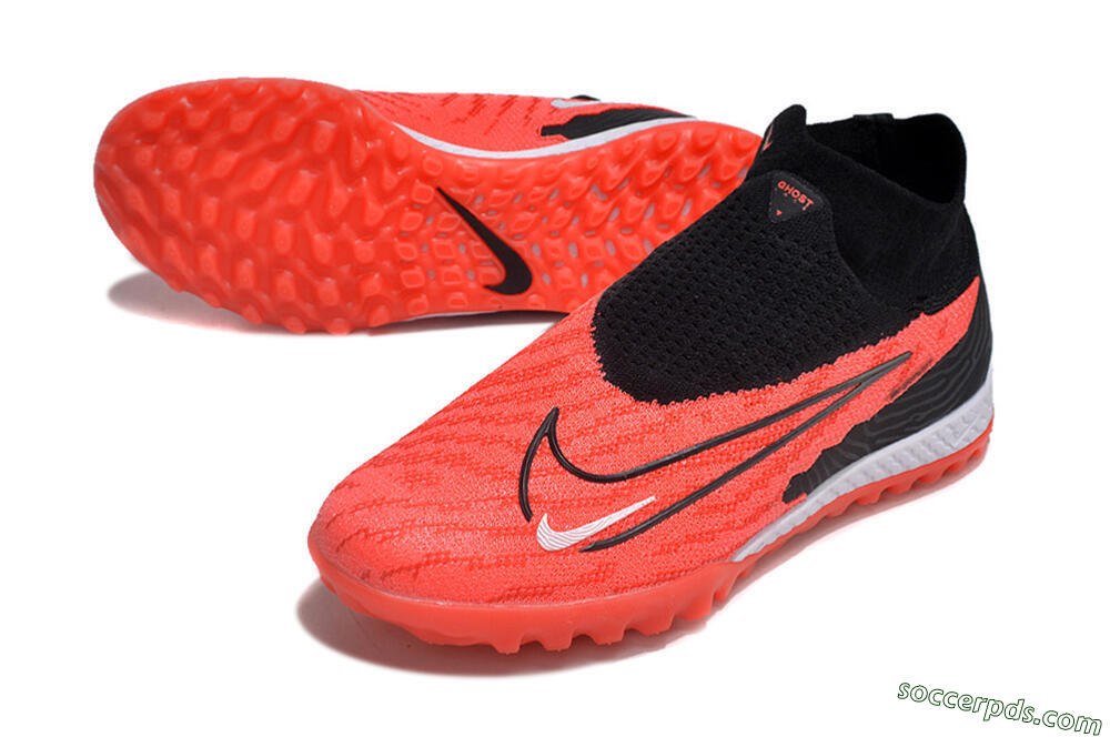 Nike Phantom GX Elite DF Link TF High-Tops Football Shoes - Red/Black/White 3
