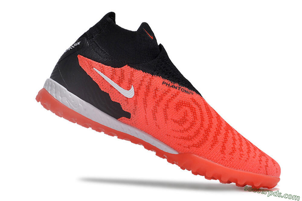 Nike Phantom GX Elite DF Link TF High-Tops Football Shoes - Red/Black/White 4