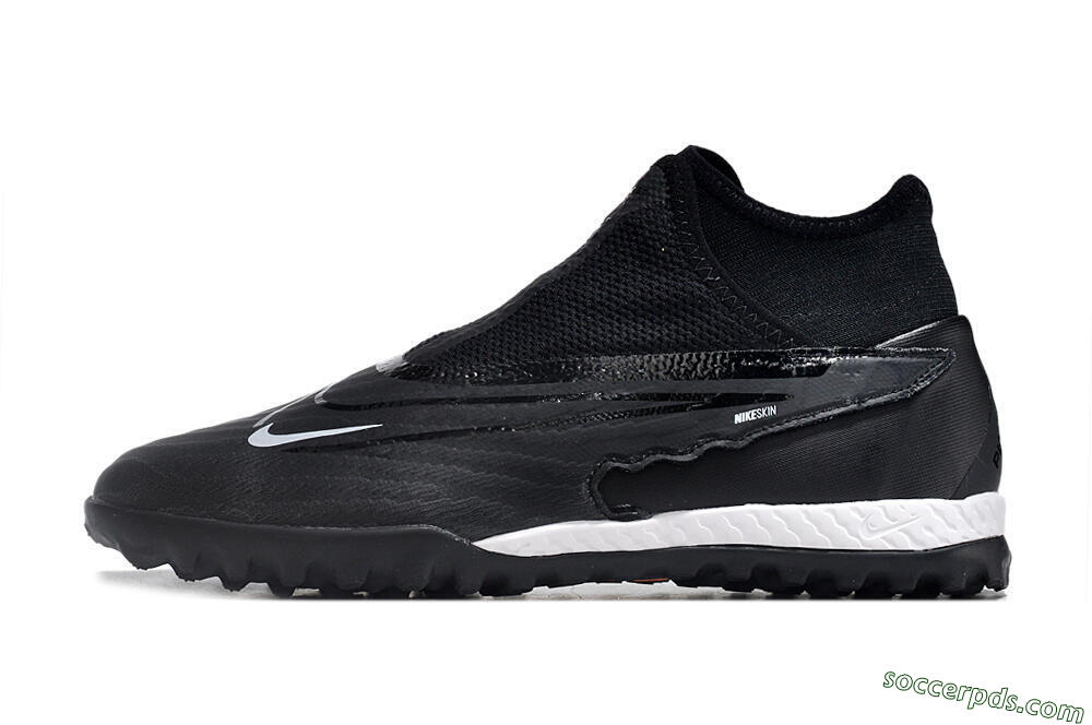Nike Phantom GX Elite DF Link TF High-Tops Football Shoes - Black/Grey/White 2