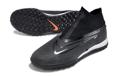 Nike Phantom GX Elite DF Link TF High-Tops Football Shoes - Black/Grey/White