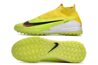 Nike Phantom GX Elite DF Link TF High-Tops Football Shoes - Yellow/Black/Red