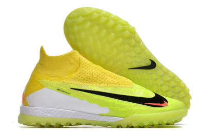 Nike Phantom GX Elite DF Link TF High-Tops Football Shoes - Yellow/Black/Red