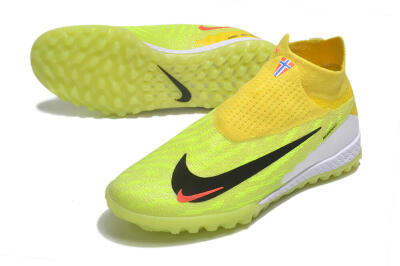 Nike Phantom GX Elite DF Link TF High-Tops Football Shoes - Yellow/Black/Red