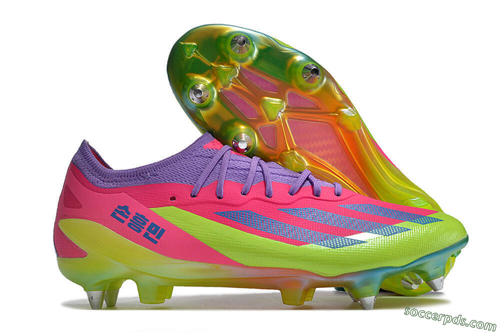 Adidas X Crazyfast.1 SG Low-Tops Football Boots - Purple/Pink/Blue/Yellow 1